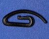 SINGLE-CURTAIN HOOK black