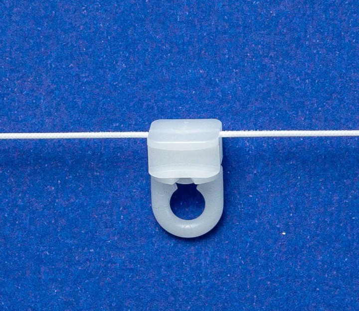 Шнур с вращающимися бегунками 80мм, диаметр бегунка 6 мм,