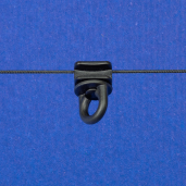 Glider cord rotatable 80mm, 6mm track